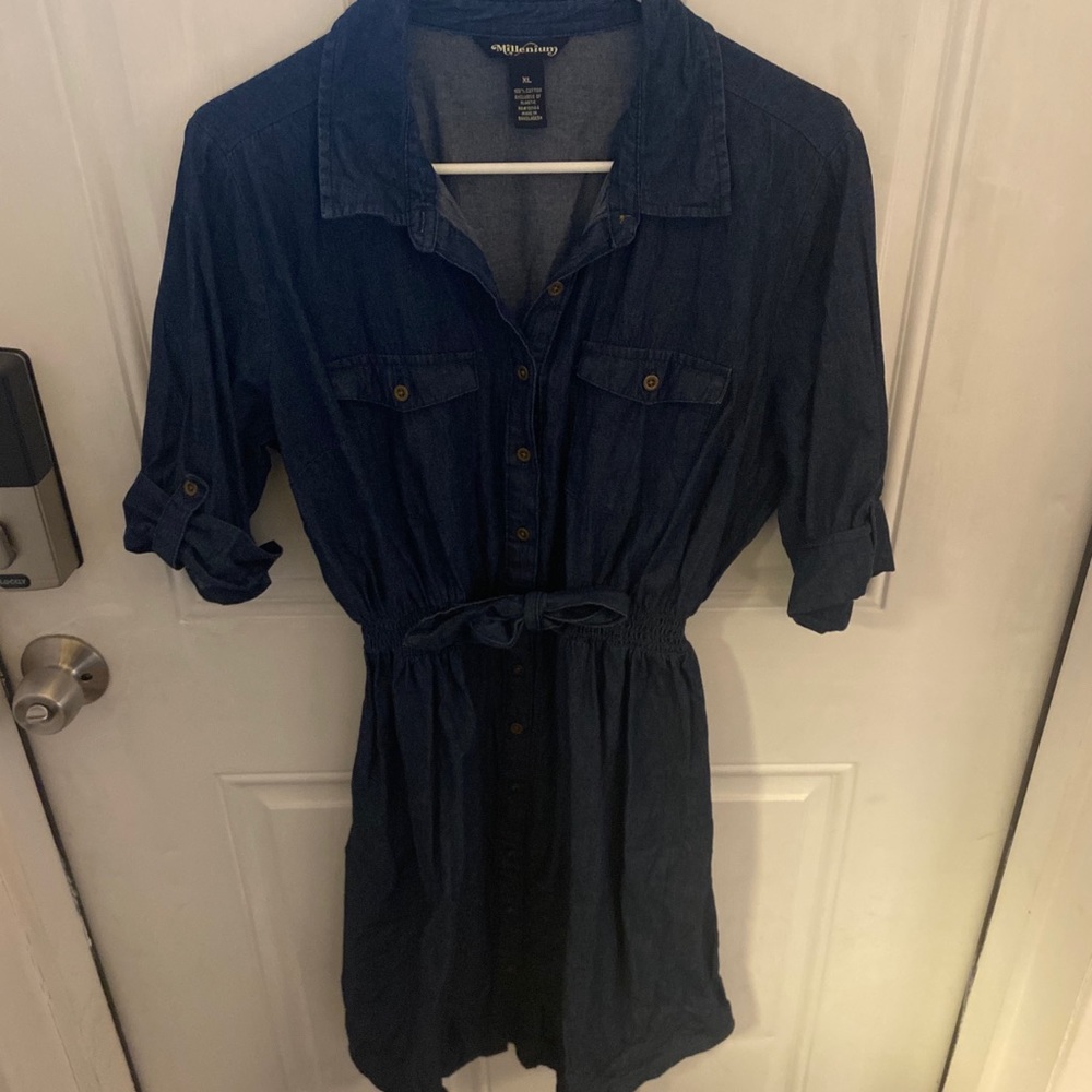 Denim jean dress